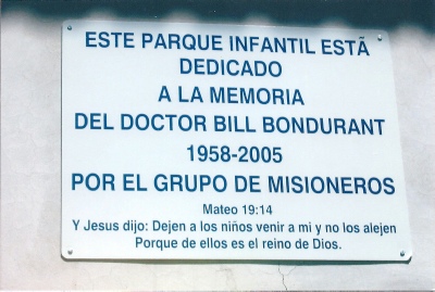 2 Park in Honduras dedicated in memory of Bill and his medical work in Honduras..jpg